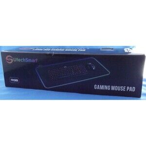 UtechSmart GMS-X5 RGB Soft LED Gaming Mouse Pad - Black